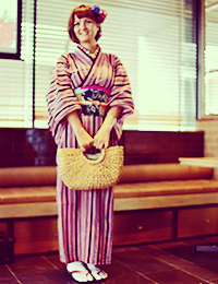 浴衣外人さん
