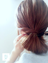 ハットヘアの作り方