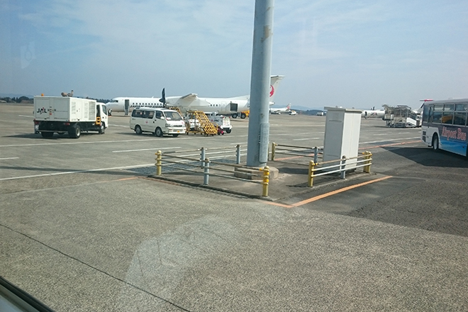 鹿児島空港をバスで移動