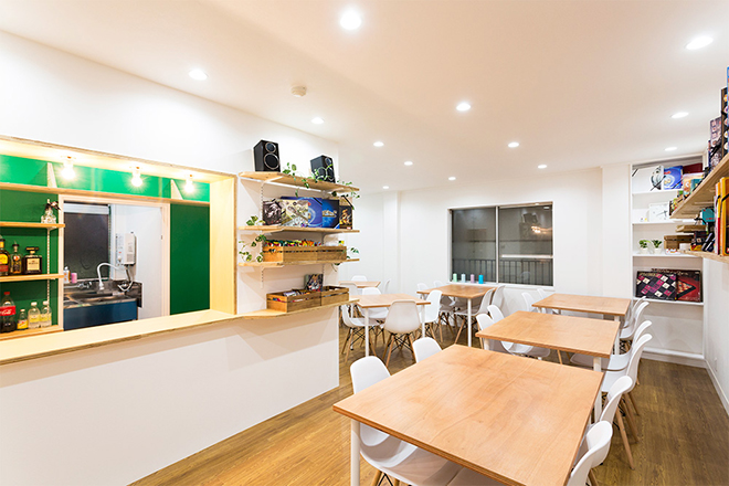 ボードゲームカフェ「ロンドン」の店内